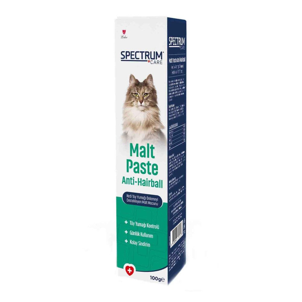 Spectrum Kedi Tüy Yumağı Önlemeyi Destekleyen Malt Macunu 100 GR | SRC: Barcode: 8698995032308
